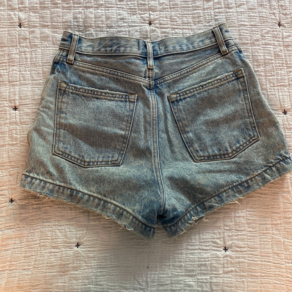 Light Wash High Rise Jean Short - Picture 2 of 2